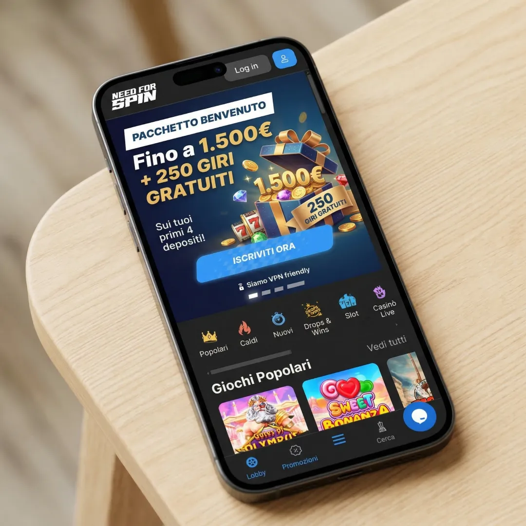 Online casino bonus - sezione promozioni con pacchetto benvenuto 1.500 euro + 250 giri gratuiti